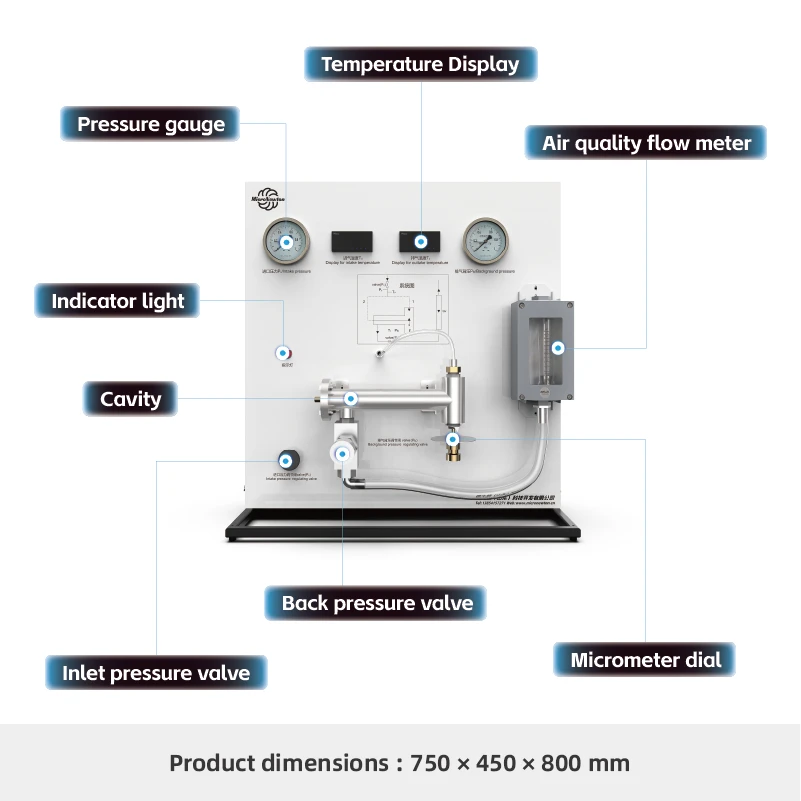 Appareil exp&eacute;rimental de performance de buse F301